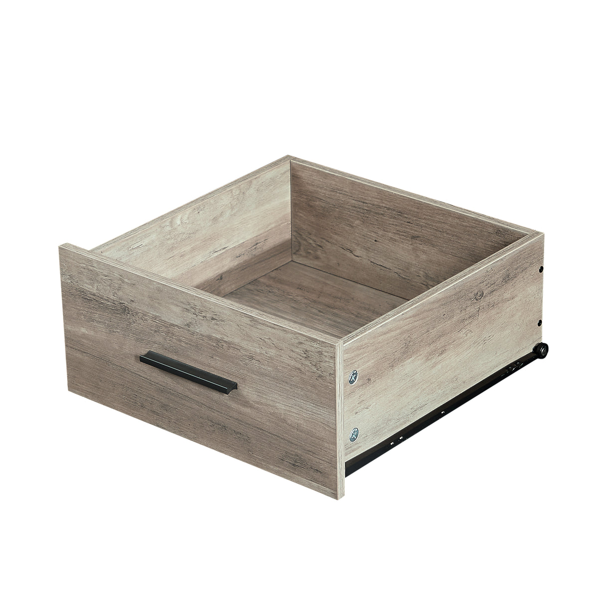 Wood Dresser with 7 Drawers, Wooden Storage Closet for Bedroom, Solid Clothes Cabinet with Sturdy Steel Frame, 48.58"W×15.75"D×31.22"H, 48 inch, Rustic Grey