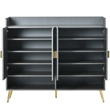 U-Can Shoe Cabinet with Doors, 11-Tier Storage  Entryway