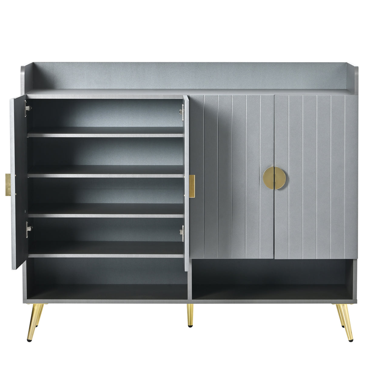 U-Can Shoe Cabinet with Doors, 11-Tier Storage  Entryway