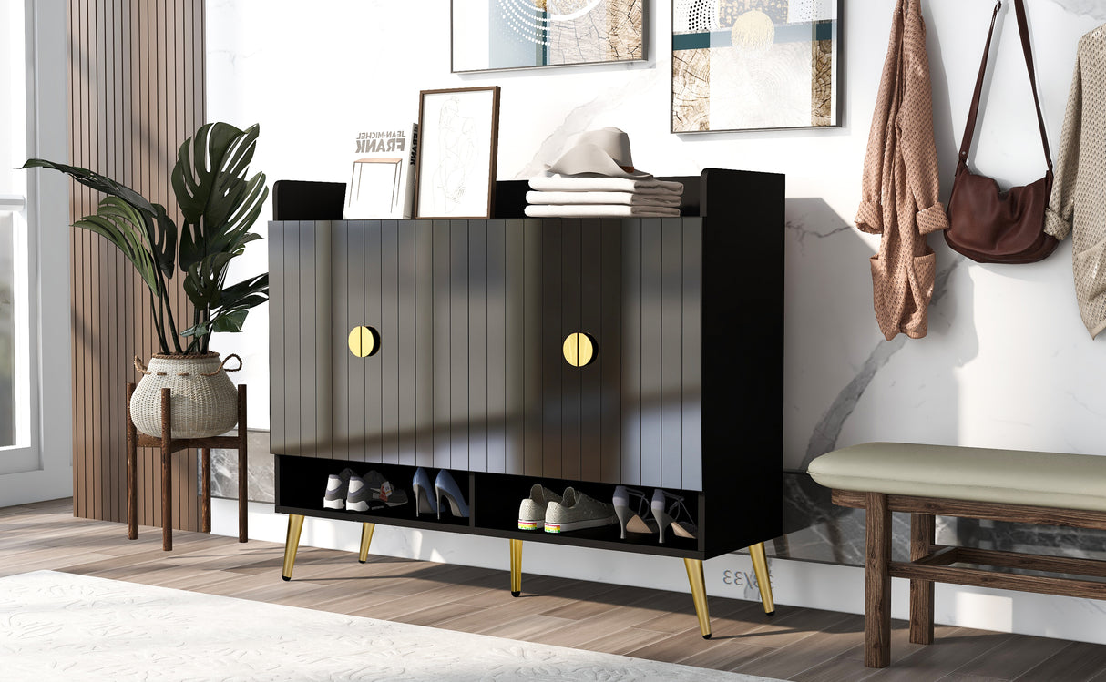 U-Can Shoe Cabinet with Doors, 11-Tier Storage  Entryway