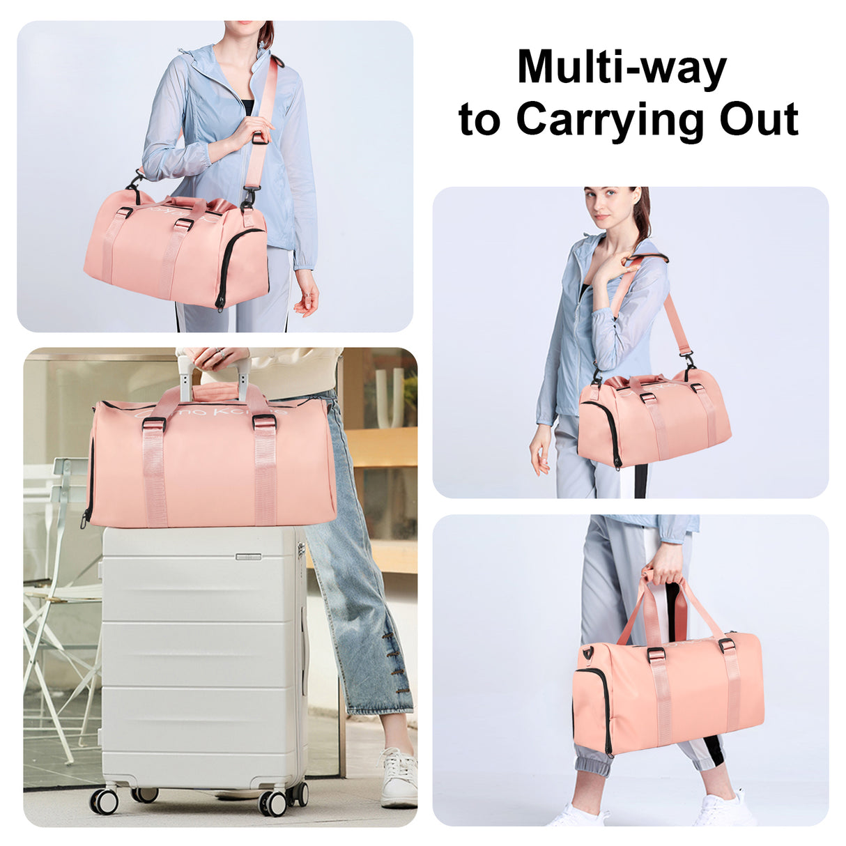 YSSOA Gym Bag for Women Pink
