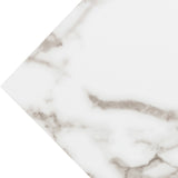TV stand,Iron TV cabinet,entertainment center, TV set, media console, with LED lights, remote control,toughened glass stand,can be placed in the living room, bedroom, color:white with marble texture