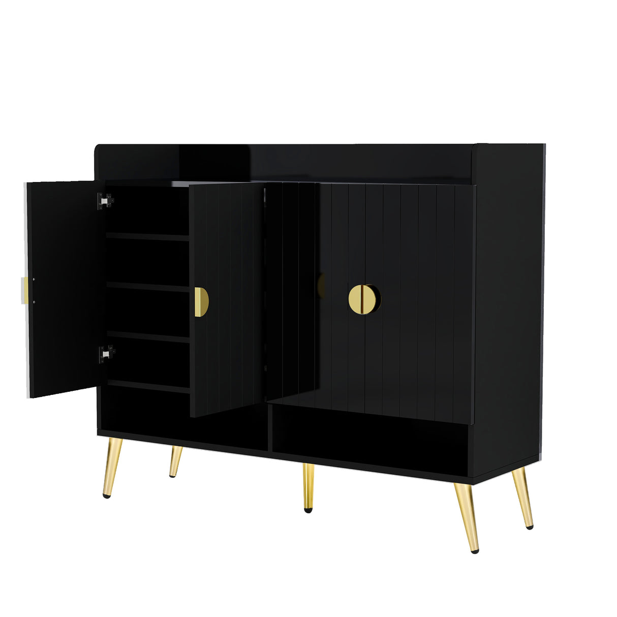 U-Can Shoe Cabinet with Doors, 11-Tier Storage  Entryway
