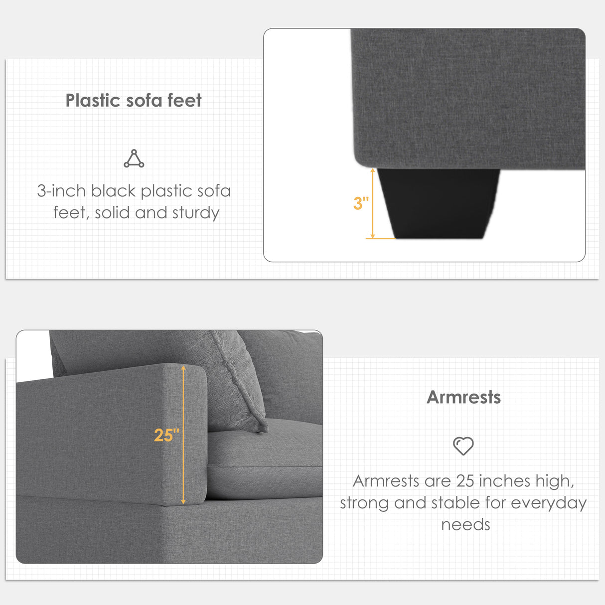 [VIDEO provided][New] 120*93" Modern U Shape Modular Sofa with Storage Ottoman,Luxury 7 Seat Sectional Couch Set with 2 Pillows Included,Freely Combinable Indoor Funiture for Living Room, Apartment