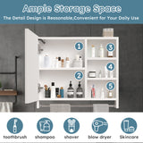 Modern 32x28inches bathroom cabinets, medicine cabinets with mirrors and LED lights, bathroom lockers with multilevel storage compartments and towel rails
