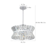 Modern Crystal Chandelier for Living-Room Round Cristal Lamp Luxury Home Decor Light Fixture