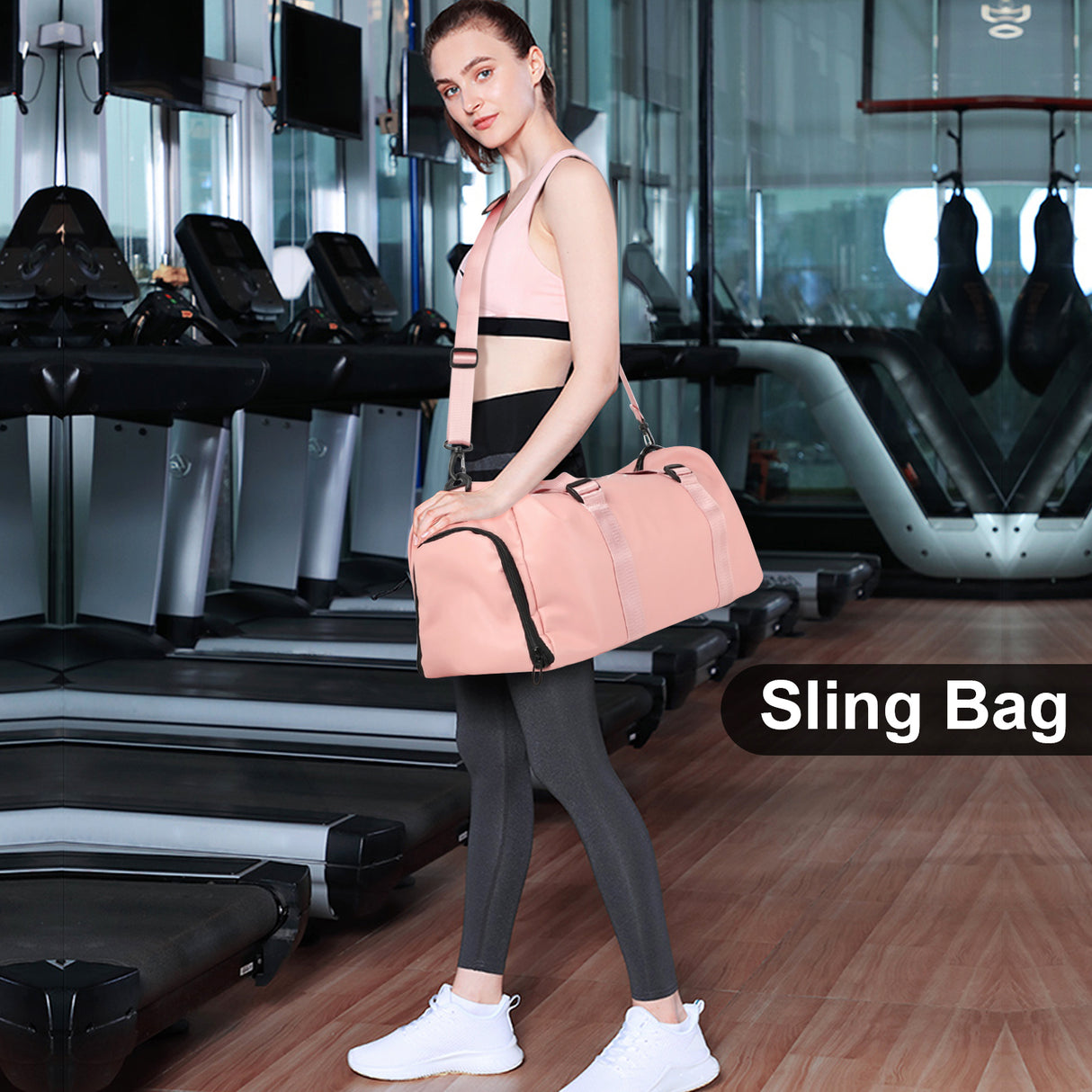 YSSOA Gym Bag for Women Pink