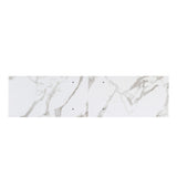 TV stand,Iron TV cabinet,entertainment center, TV set, media console, with LED lights, remote control,toughened glass stand,can be placed in the living room, bedroom, color:white with marble texture