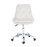 Modern velvet fabric with chrome legs living room furniture dining chair, soft and comfortable, lift adjustment, free movement convenient, space saving. (set of 1)
