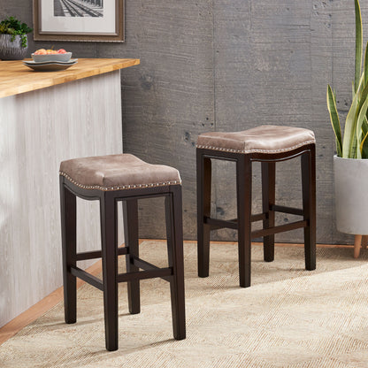 TIFFIN STUDDED COUNTER STOOL MP2 (set of 2)