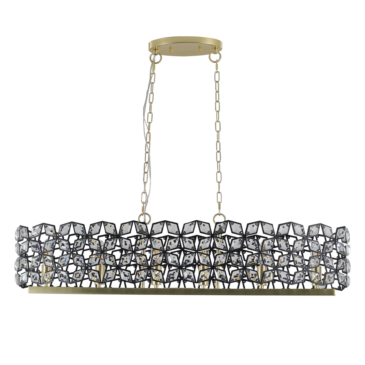 Modern Champagne Gold Oval Crystal ceiling chandelier  Luxury Home Decor Light Fixture