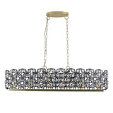 Modern Champagne Gold Oval Crystal ceiling chandelier  Luxury Home Decor Light Fixture