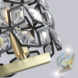 Modern Champagne Gold Oval Crystal ceiling chandelier  Luxury Home Decor Light Fixture