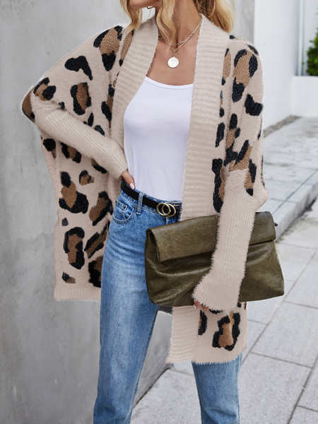 Leopard Print Knit Sweater
 HFLHHSEDNQ
