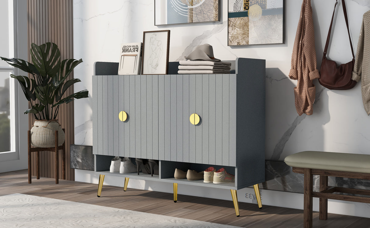 U-Can Shoe Cabinet with Doors, 11-Tier Storage  Entryway